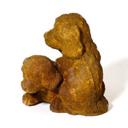 Two Puppies Dog Garden Statue (5 - Inch) Other Angle