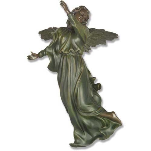 Uplifting Angel with Wings Outdoor Statue (20 - Inch)
