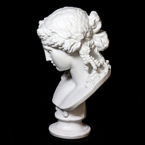Vatican Lion Bust Display Decor (29 - Inch) Side Angle
