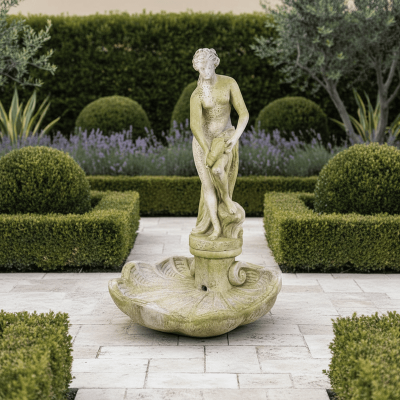 Venus Bath Fountain Garden Statue (60 - Inch) Side Angle