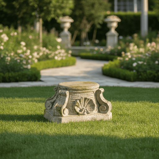 Verona Base Outdoor Statue (8 - Inch) Side Angle
