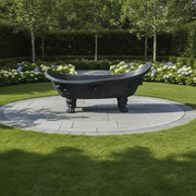 Victorian Bathtub Statue (27 - Inch) Side Angle
