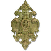 Victorian Crest Outdoor Plaque (29.0 - Inch) Side Angle View
