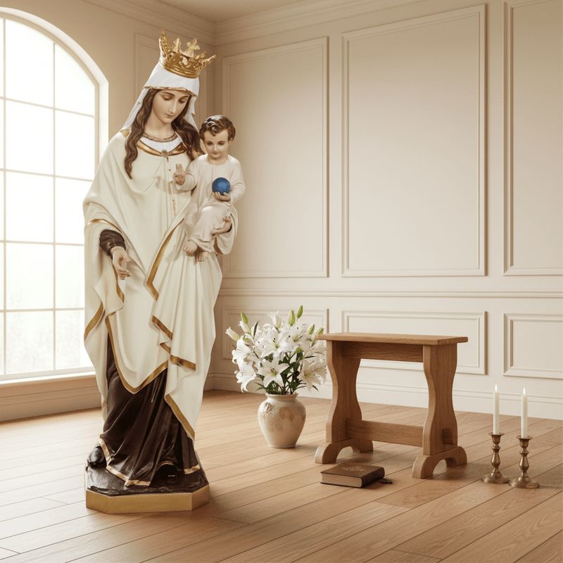 Virgin Mary with Child Statue (65-Inch)