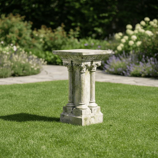 Vitor Pedestal Columns Statue (42 - Inch) Side Angle