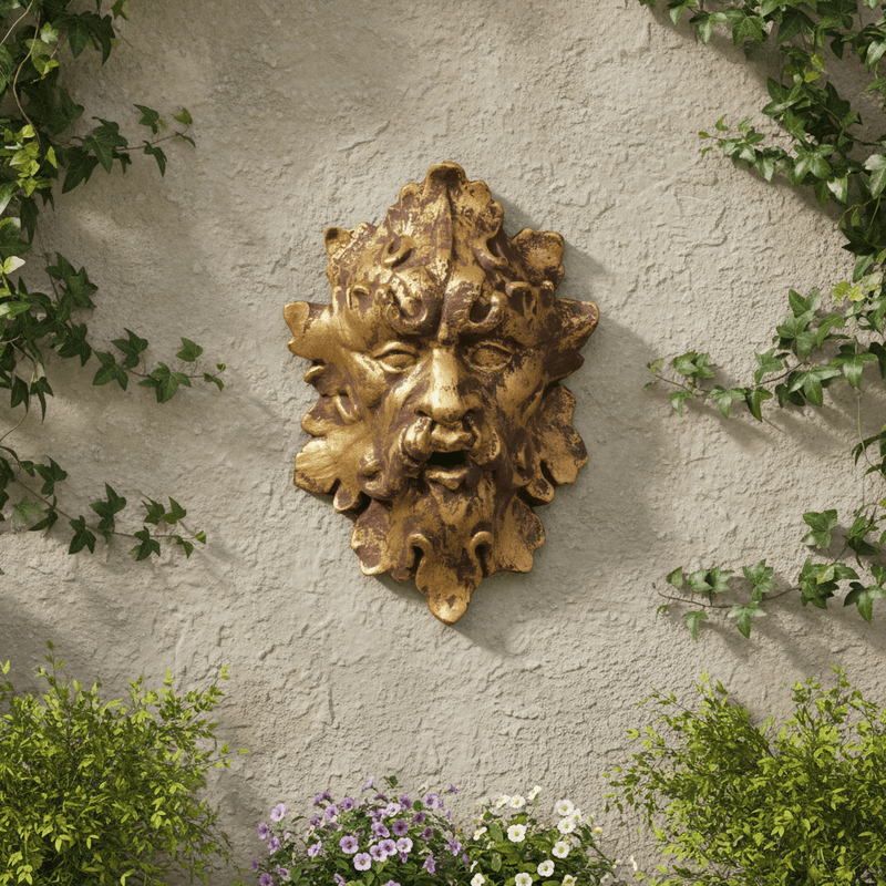 Voyageur Du Monde Wall Relief Statue (7 - Inch) Side Angle