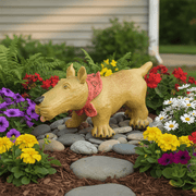 Waggles Garden Statue (4 - Inch) Side Angle