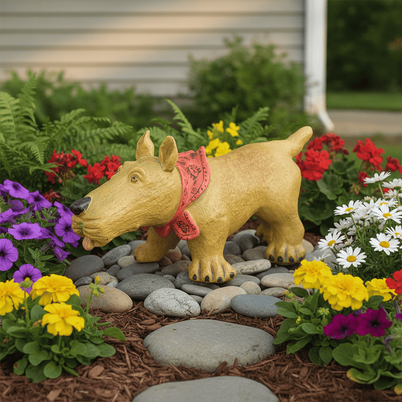 Waggles Garden Statue (4 - Inch) Side Angle