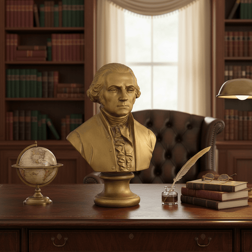 Washington Bust Display Decor (12-Inch)