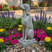 Watchful Dog Garden Statue (29 - Inch) Side Angle