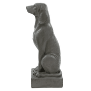 Watchful Dog Garden Statue (29 - Inch) Side View