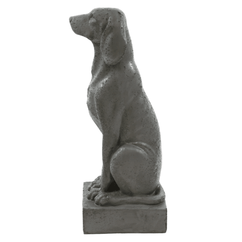 Watchful Dog Garden Statue (29 - Inch) Side View