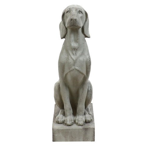 Watchful Dog Garden Statue (29 - Inch) Angled View
