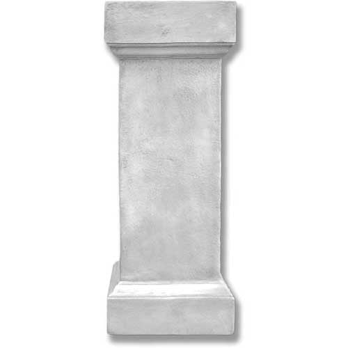 Weathered Square Pedestal Statue (42 - Inch)