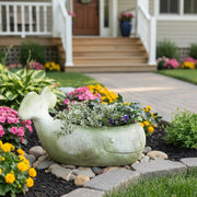 Whale Garden Statue (16 - Inch) Side Angle