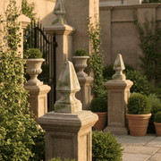 Whitaker Finial Outdoor Statue (23 - Inch) Side Angle