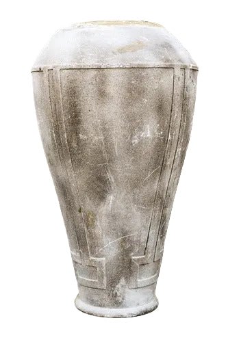 Wide Top Theatrical Jar Statue (48 - Inch) Side View