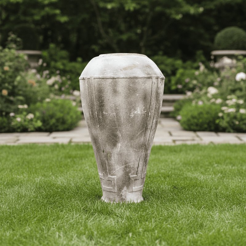 Wide Top Theatrical Jar Statue (48 - Inch) Side Angle
