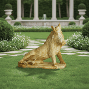 Wild Boar Garden Statue (21 - Inch) Side Angle