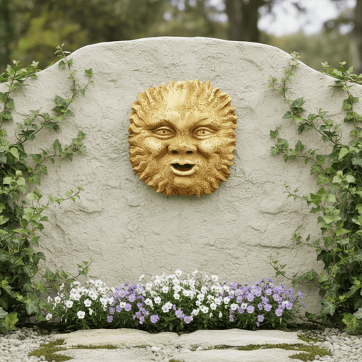 Wind and Sun Garden Plaque (19.0 - Inch) Side Angle