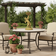 Winged Cherub Candleholder (21 - Inch) Side Angle