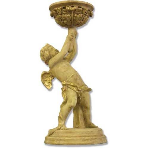 Winged Cherub Candleholder (21 - Inch)