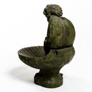 Winged cherub Outdoor Statue (17 - Inch) Different Angle