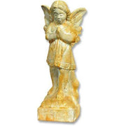Winged Cherub Outdoor Statue (19 - Inch)