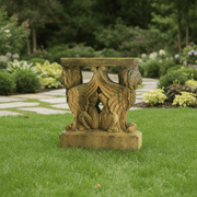 Winged Lion Outdoor Statue (30 - Inch) Side Angle