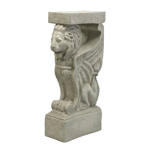 Winged Lion Outdoor Statue (32 - Inch)
