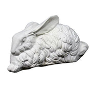 Winter Rabbit Garden Statue (8 - Inch) Side View