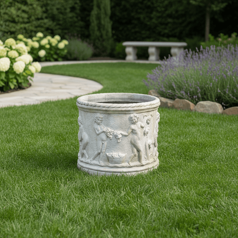 Wishing Well Statue (29 - Inch) Side Angle