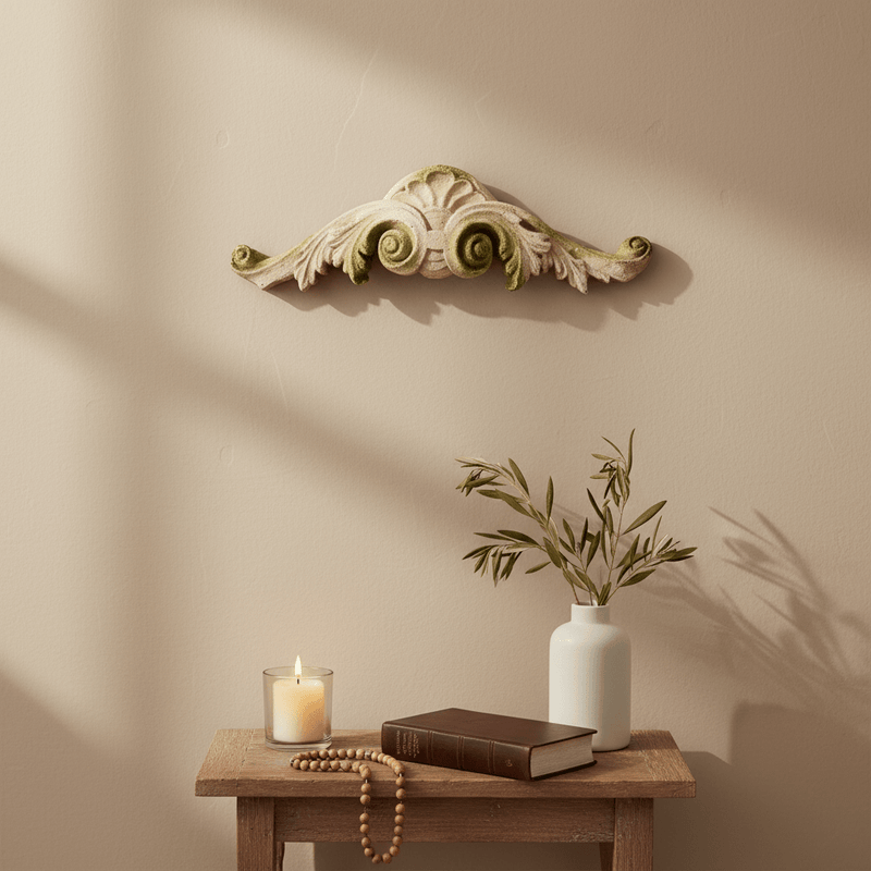 Woodscroll Accent Outdoor Statue (6 - Inch)
