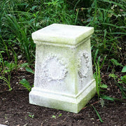 Wreath Pedestal Statue (18 - Inch) Side Angle
