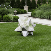 Zinc Star Outdoor Statue (18 - Inch) Side Angle