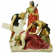 Jesus Falls the Second Time Catholic Statue (25 - Inch) - Bella Statues
