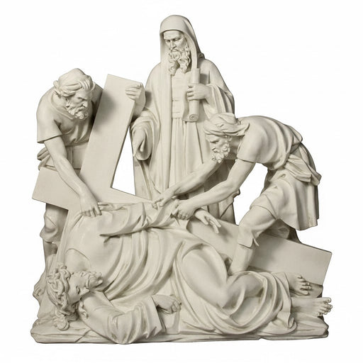 Jesus Falls the Third Time Station 9 Outdoor Catholic Statue (56 - Inch) - Bella Statues
