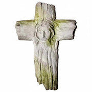 Christ's Face on Cross Outdoor Catholic Statue (16 - Inch) - Bella Statues