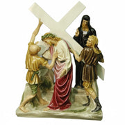 Jesus and Simon the Cyrene Station 5 Catholic Statue (23 - Inch) - Bella Statues