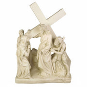 Jesus Meets His Mother Outdoor Catholic Statue (22 - Inch) - Bella Statues