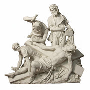 Jesus Nailed to the Cross Station 11 Outdoor Catholic Statue (47 - Inch) - Bella Statues