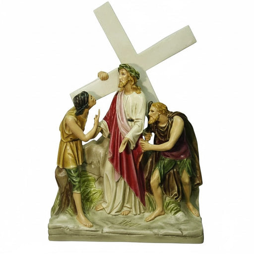 Jesus Receives the Cross Catholic Statue (20 - Inch) - Bella Statues