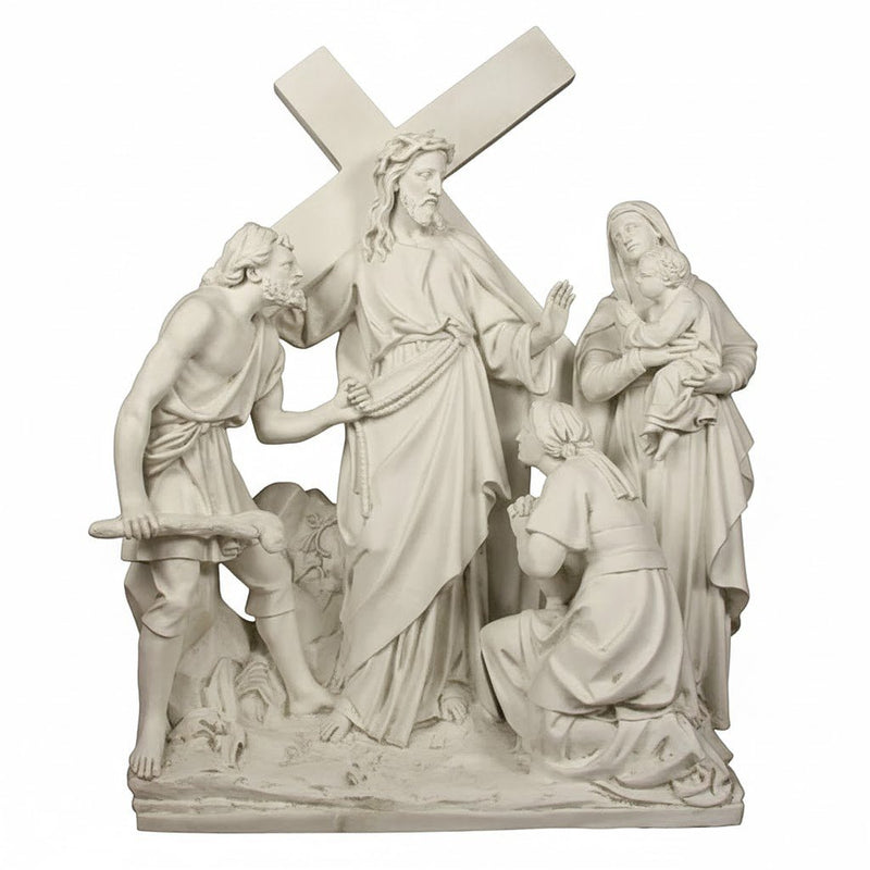 Jesus Speaks to the Woman Outdoor Catholic Statue (58 - Inch) - Bella Statues