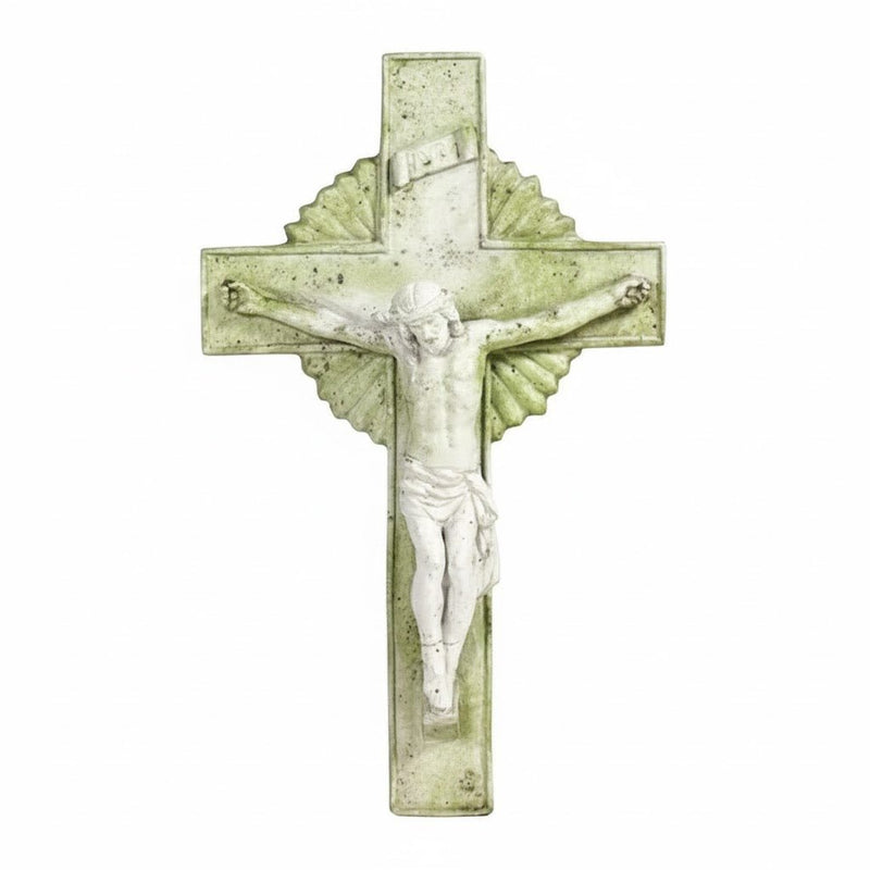 Corpus on Cross Outdoor Catholic Statue (20 - Inch) - Bella Statues