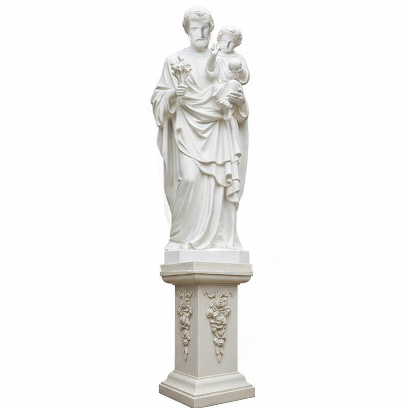 Saint Joseph and Child Outdoor Catholic Statue (49 - Inch) - Bella Statues