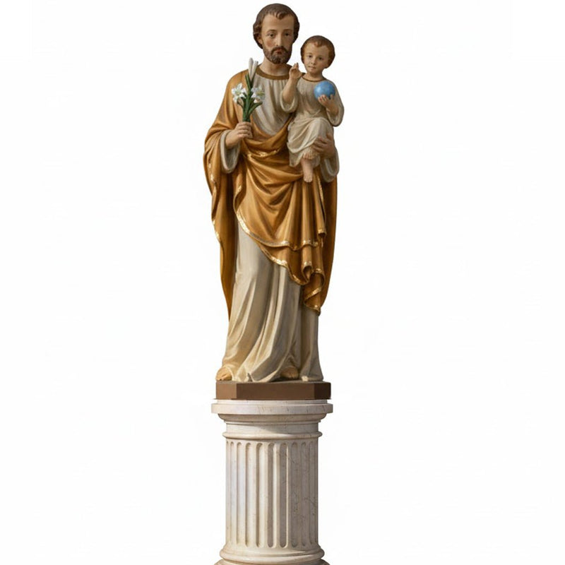 Saint Joseph and Child Catholic Statue (49 - Inch) - Bella Statues
