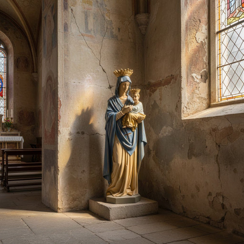 Our Lady of Perpetual Help Catholic Statue (62 - Inch) - Bella Statues