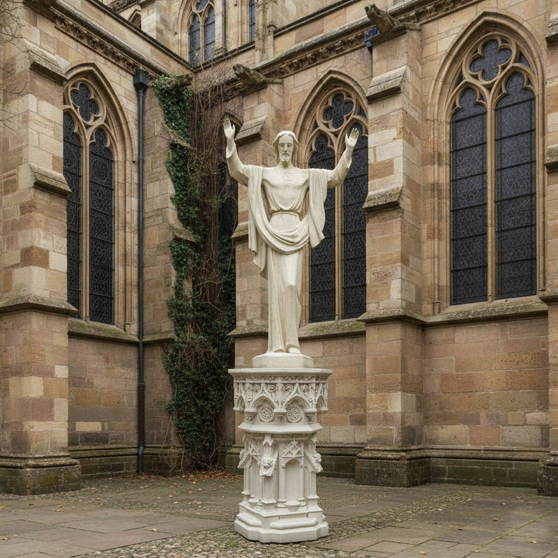 Rising Christ Outdoor Catholic Statue (67 - Inch) - Bella Statues